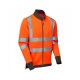 Leo Workwear Arganite EcoViz Air Layer Full Zip Sweatshirt Orange