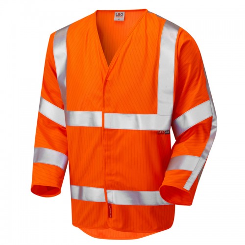 Leo Workwear Sticklepath Orange 3/4 Sleeved Waistcoat