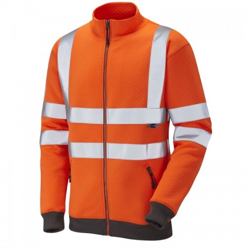 Leo Workwear Libbaton Orange Hi Vis Track Top