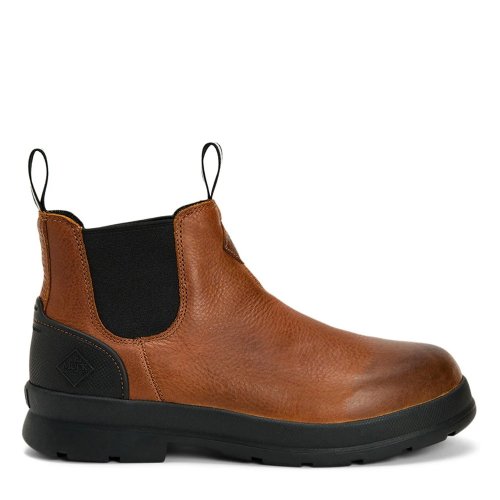 Muck Chore Farm Caramel Leather Chelsea Boots