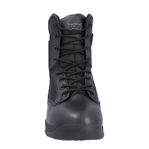Magnum Strike Force 8.0 Waterproof Black Non-Safety Boots Side-Zip