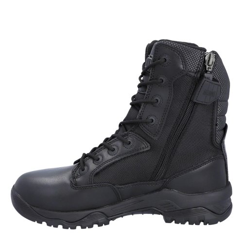 Magnum Strike Force 8.0 Waterproof Black Non-Safety Boots Side-Zip