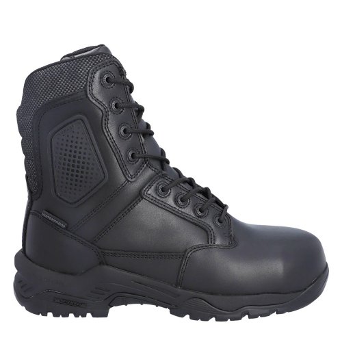 Magnum Strike Force 8.0 Side-Zip CT CP Black Safety Boots Waterproof