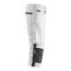 Mascot Safe Unique Altona 3/4 Length Pants With Kneepad Pockets - White/dark Anthracite