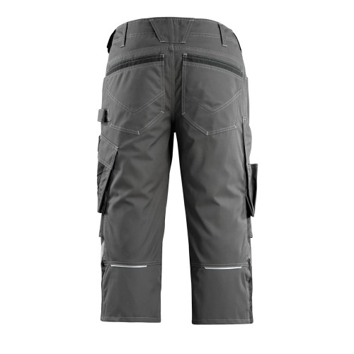 Mascot Safe Unique Altona 3/4 Length Pants With Kneepad Pockets - Dark Anthracite/black