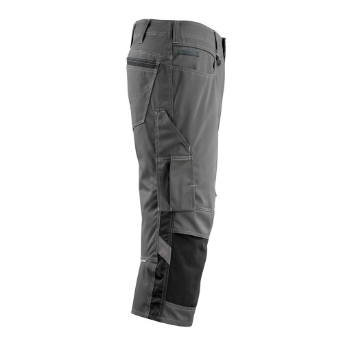 Mascot Safe Unique Altona 3/4 Length Pants With Kneepad Pockets - Dark Anthracite/black