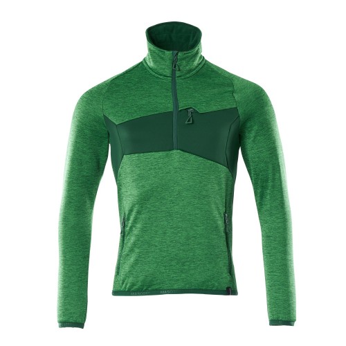 Mascot Accelerate 18003 Fleece Jumper With Half Zip - Grass Green/green