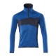 Mascot Accelerate 18003 Fleece Jumper With Half Zip Azure Blue Dark Navy