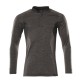 Mascot Accelerate 18081 Polo Shirt Long-sleeved Dark Anthracite Flecked Black