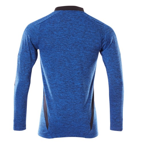 Mascot Accelerate 18081 Polo Shirt Long-sleeved Azure Blue Flecked Dark Navy