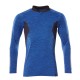 Mascot Accelerate 18081 Polo Shirt Long-sleeved Azure Blue Flecked Dark Navy