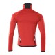Mascot Accelerate 18103 Fleece Jumper With Zipper Traffic Red Black