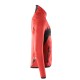 Mascot Accelerate 18103 Fleece Jumper With Zipper Traffic Red Black