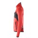 Mascot Accelerate 18103 Fleece Jumper With Zipper Traffic Red Black