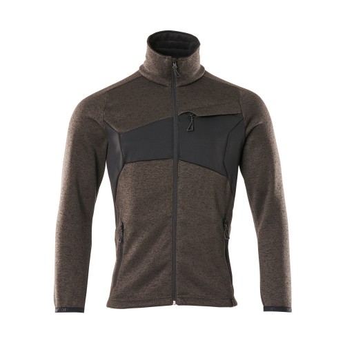 Mascot Accelerate 18105 Knitted Jumper With Zipper Dark Anthracite Black