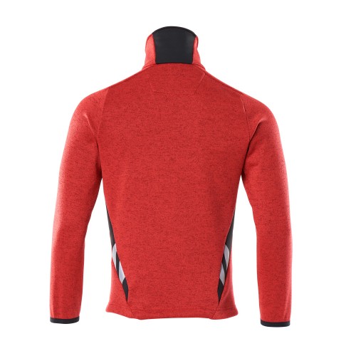 Mascot Accelerate 18105 Knitted Jumper With Zipper Traffic Red Black