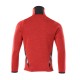 Mascot Accelerate 18105 Knitted Jumper With Zipper Traffic Red Black