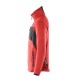 Mascot Accelerate 18105 Knitted Jumper With Zipper Traffic Red Black
