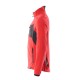 Mascot Accelerate 18303 Fleece Jacket Traffic Red Black