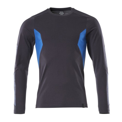 Mascot Accelerate 18381 T-shirt Long-sleeved Dark Navy Azure Blue