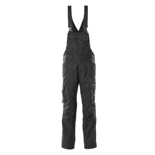 Mascot Accelerate 18569 Bib & Brace With Kneepad Pockets - Black