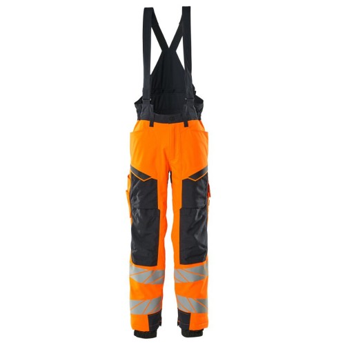 Mascot Accelerate 19090 Winter Trousers Hi-Vis Orange Dark Navy