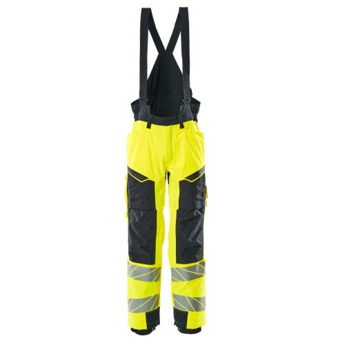 Mascot Accelerate 19090 Winter Trousers Hi-Vis Yellow Dark Navy