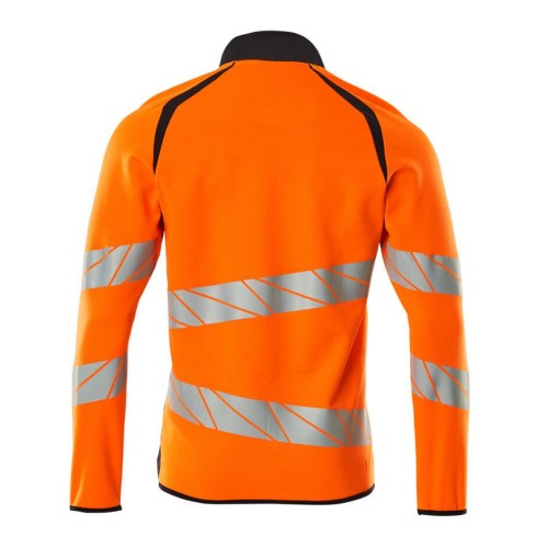 Mascot Accelerate 19184 Sweatshirt With Zipper Hi-Vis Orange Dark Navy