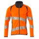 Mascot Accelerate 19184 Sweatshirt With Zipper Hi-Vis Orange Dark Navy