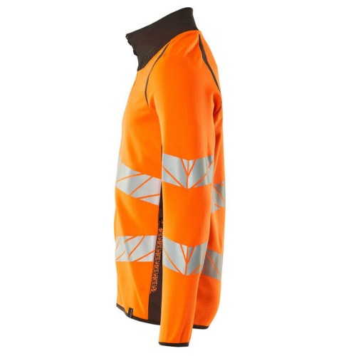 Mascot Accelerate 19184 Sweatshirt With Zipper Hi-Vis Orange Dark Anthracite