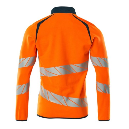 Mascot Accelerate 19184 Sweatshirt With Zipper Hi-Vis Orange Dark Petroleum