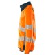 Mascot Accelerate 19184 Sweatshirt With Zipper Hi-Vis Orange Dark Petroleum