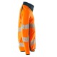 Mascot Accelerate 19184 Sweatshirt With Zipper Hi-Vis Orange Dark Petroleum