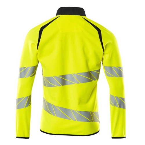 Mascot Accelerate 19184 Sweatshirt With Zipper Hi-Vis Yellow Dark Navy