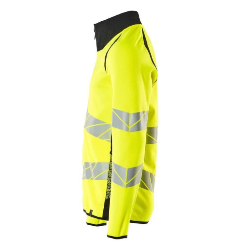 Mascot Accelerate 19184 Sweatshirt With Zipper Hi-Vis Yellow Dark Navy