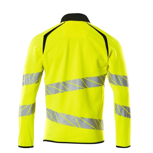 Mascot Accelerate 19184 Sweatshirt With Zipper Hi-Vis Yellow Black