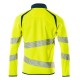 Mascot Accelerate 19184 Sweatshirt With Zipper Hi-Vis Yellow Dark Petroleum