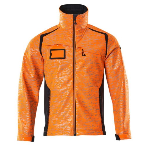 Mascot Accelerate 19202 Softshell Jacket Hi-Vis Orange Dark Navy