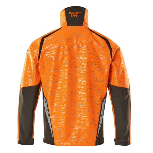 Mascot Accelerate 19202 Softshell Jacket Hi-Vis Orange Dark Anthracite