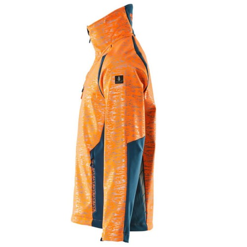 Mascot Accelerate 19202 Softshell Jacket Hi-Vis Orange Dark Petroleum