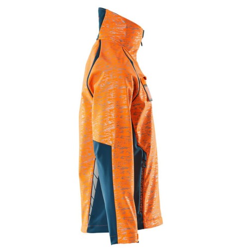 Mascot Accelerate 19202 Softshell Jacket Hi-Vis Orange Dark Petroleum
