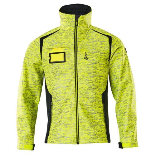 Mascot Accelerate 19202 Softshell Jacket Hi-Vis Yellow Dark Navy