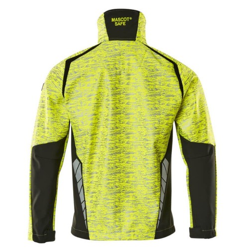 Mascot Accelerate 19202 Softshell Jacket Hi-Vis Yellow Black