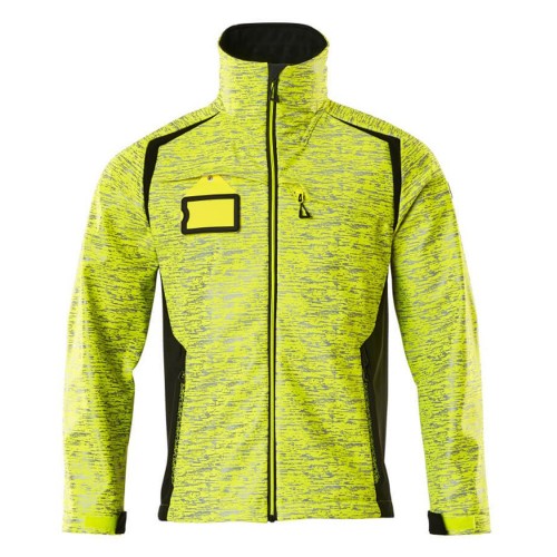 Mascot Accelerate 19202 Softshell Jacket Hi-Vis Yellow Black