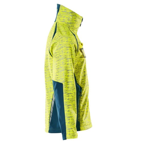 Mascot Accelerate 19202 Softshell Jacket Hi-Vis Yellow Dark Petroleum