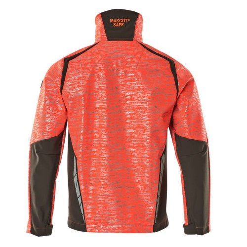 Mascot Accelerate 19202 Softshell Jacket Hi-Vis Red Dark Anthracite