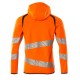 Mascot Accelerate 19284 Hoodie With Zipper Hi-Vis Orange Black