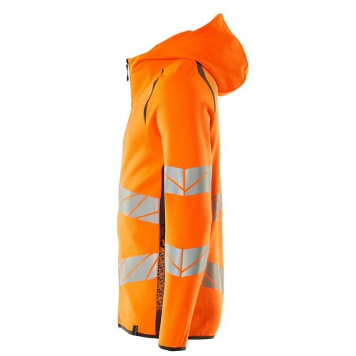 Mascot Accelerate 19284 Hoodie With Zipper Hi-Vis Orange Dark Anthracite