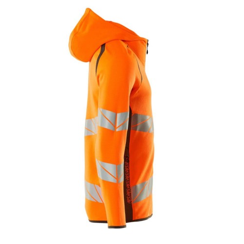 Mascot Accelerate 19284 Hoodie With Zipper Hi-Vis Orange Dark Anthracite