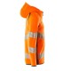 Mascot Accelerate 19284 Hoodie With Zipper Hi-Vis Orange Dark Anthracite